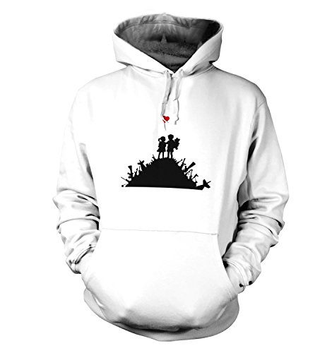 Banksy Tshirts PP - Blur Männer Banksy T-Shirt Kapuzenpullover Für Erwachsene 54 Weiß von Big Mouth Clothing