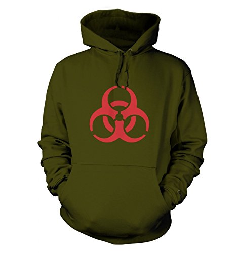 Big Mouth Clothing Biohazard Symbol Adult kapuzenpullover (Large (44 Chest)/Olive Grün) von Big Mouth Clothing