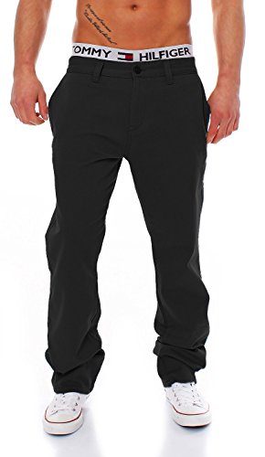 Big Seven Evan Chino Pant Regular Fit Herren Hose, Hosengröße:W40/L32, Farbe:Black von Big Seven