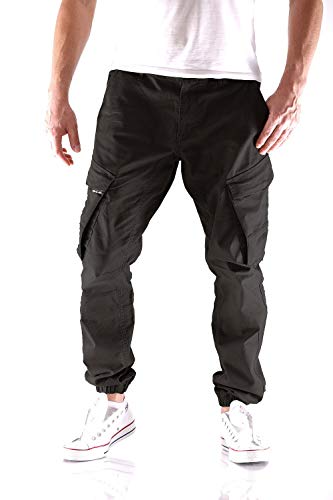 Big Seven Ben Straight Tapered Herren Cargo Hose, Hosengröße:W28/L32, Farbe:Schwarz (Black Beauty) von Big Seven