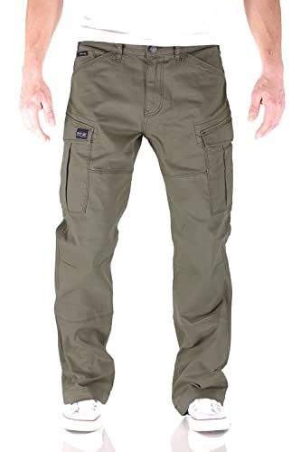 Big Seven Brian Cargo Hose Comfort Fit Herren Jeans, Farbe:Grün (Royal Air Force), Hosengröße:W40/L34 von Big Seven