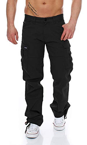 Big Seven Brian Cargo Hose Comfort Fit Herren Jeans, Farbe:Schwarz (Black Beauty), Hosengröße:W33/L32 von Big Seven