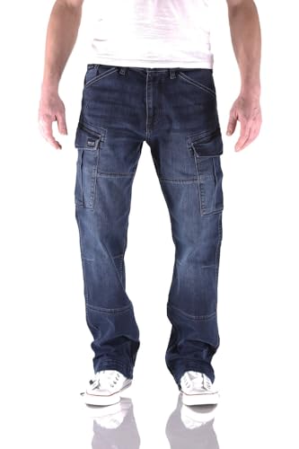 Big Seven Brian Dark Ocean Cargo Herren Jeans Hose, Hosengröße:W40/L32 von Big Seven