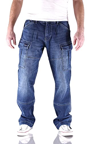 Big Seven Brian Night Blue Cargo Herren Jeans, Hosengröße:W42/L34 von Big Seven