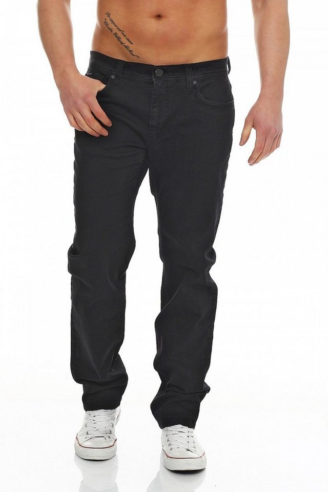 Big Seven Regular-fit-Jeans Big Seven Matt Black Antic Regular Fit Herren Jeans Hose von Big Seven