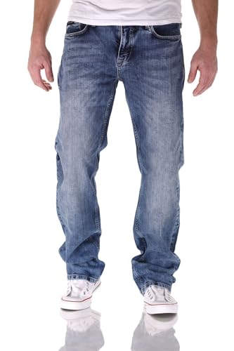 Big Seven Morris Medium Blue Comfort Fit Herren Jeans Hose, Hosengröße:W31/L32 von Big Seven