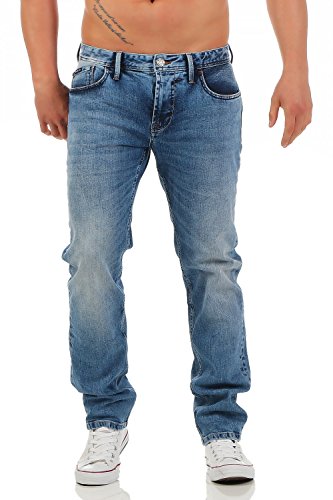 Big Seven Morris Medium Blue Regular Fit Herren Jeans Hose, Hosengröße:W32/L34 von Big Seven