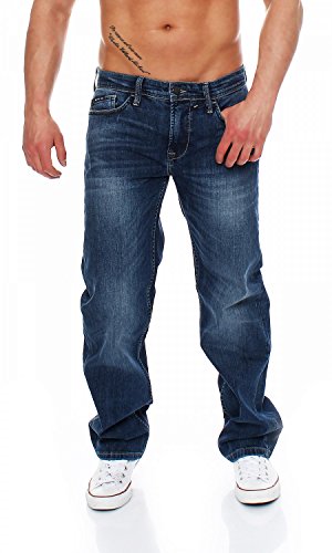 Big Seven Morris Sapphire Blue Comfort Fit Herren Jeans, Hosengröße:W33/L32 von Big Seven