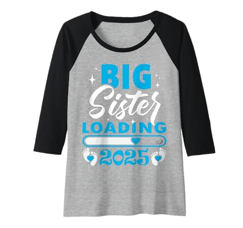 Damen Big Sister Loading 2025, befördert zur Big Sister 2025 Raglan Damen Big Sister Loading 2025, befördert zur Big Sister 2025 Raglan von Big Sister Loading 2025, Promoted To Big Sister
