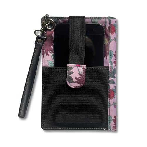 Big Skinny Damen Plus Size myPhone Bi-Fold Slim Wallet für bis zu 20 Karten French Fleur von Big Skinny