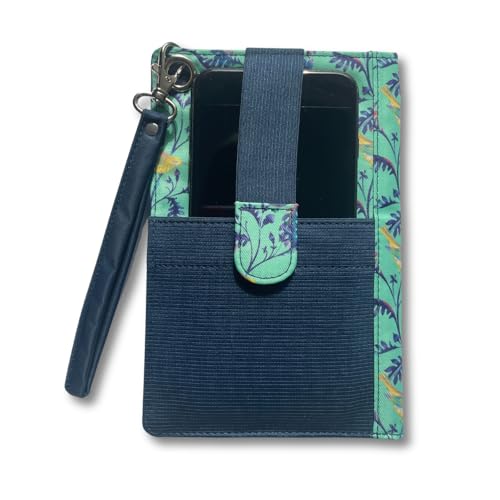 Big Skinny Damen Übergröße myPhone Bi-Fold Slim Wallet für bis zu 20 Karten Birdsong von Big Skinny