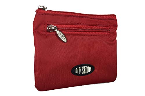 Big Skinny Geldbörse Herren Money Penny Coin Wallet für bis zu 12 Karten Pflaume Dot Lippenstift Rot von Big Skinny