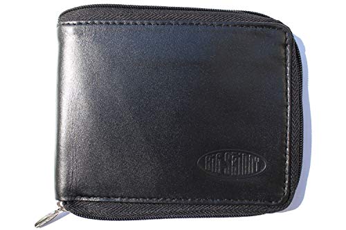 Big Skinny Geldbörse Herren Money Penny Coin Wallet für bis zu 12 Karten Pflaume Dot Schwarz von Big Skinny