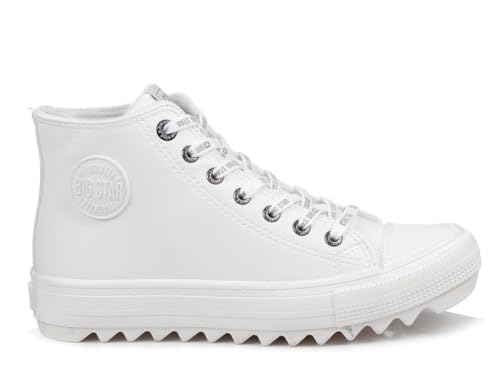 Big Star Damen Plimsolls, White, 40 EU Big Star Damen Plimsolls, White, 40 EU von Big Star