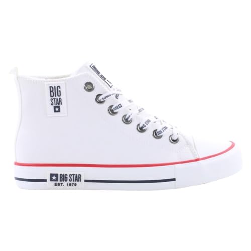 Big Star Damen W Int1898a Insulated Sneakers White Sneaker, weiß, 39 EU von Big Star