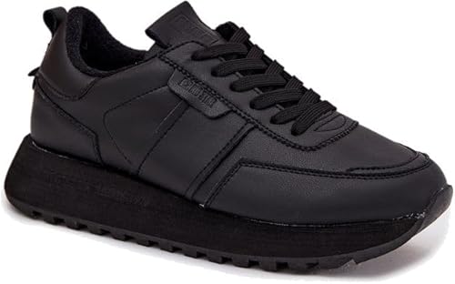 Leder Damen Turnschuhe Big Star OO274573 Hi-Poly System Schwarz, sc schwarz, 40 EU von Big Star