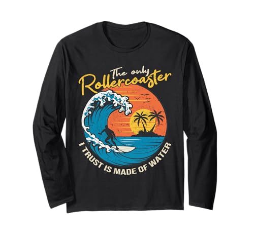 Big Wave Surfing Graphic Ocean Design für Surfer Herren Langarmshirt Big Wave Surfing Graphic Ocean Design für Surfer Herren Langarmshirt von Big Wave Surfing Surfboard Designs for Surfer