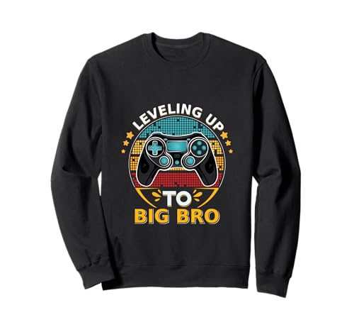 Aufstieg zum Big Brother Lustiger Gamer für Kinder und Männer Sweatshirt von Big brother 2022 Leveled up to Big Bro