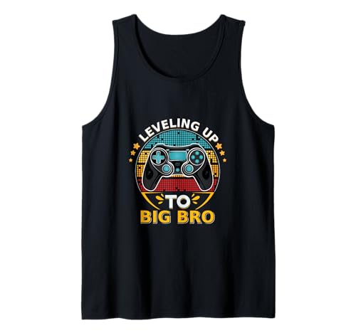 Aufstieg zum Big Brother Lustiger Gamer für Kinder und Männer Tank Top von Big brother 2022 Leveled up to Big Bro