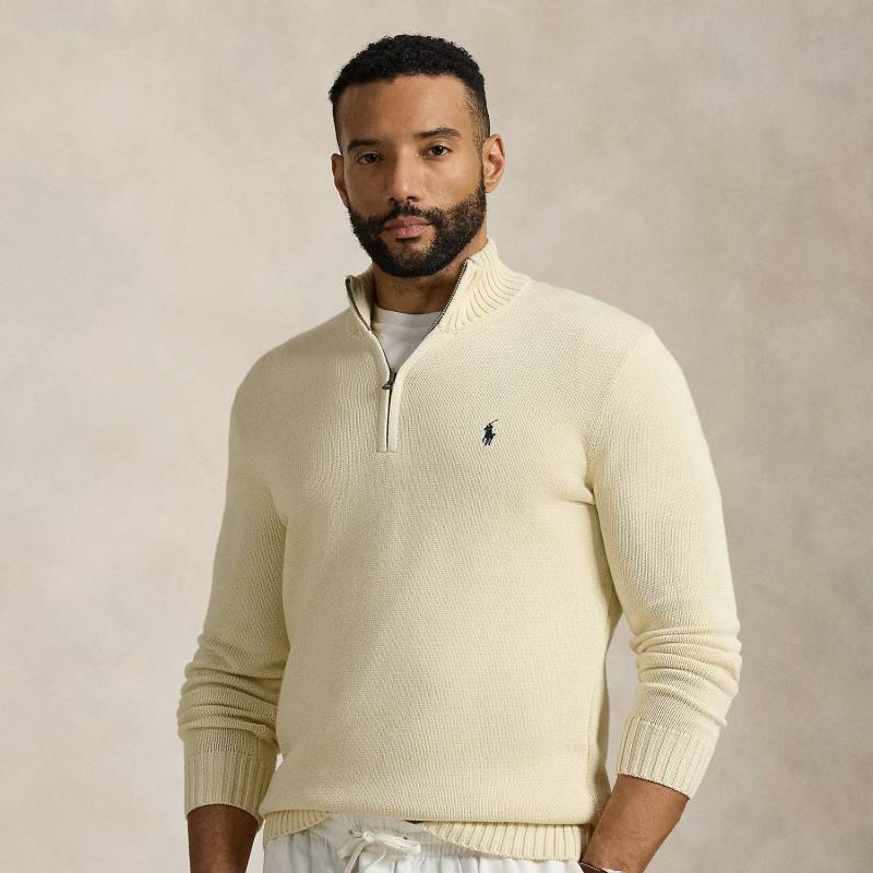 Große Größen - Baumwollpullover mit Reißverschluss von Big & Tall