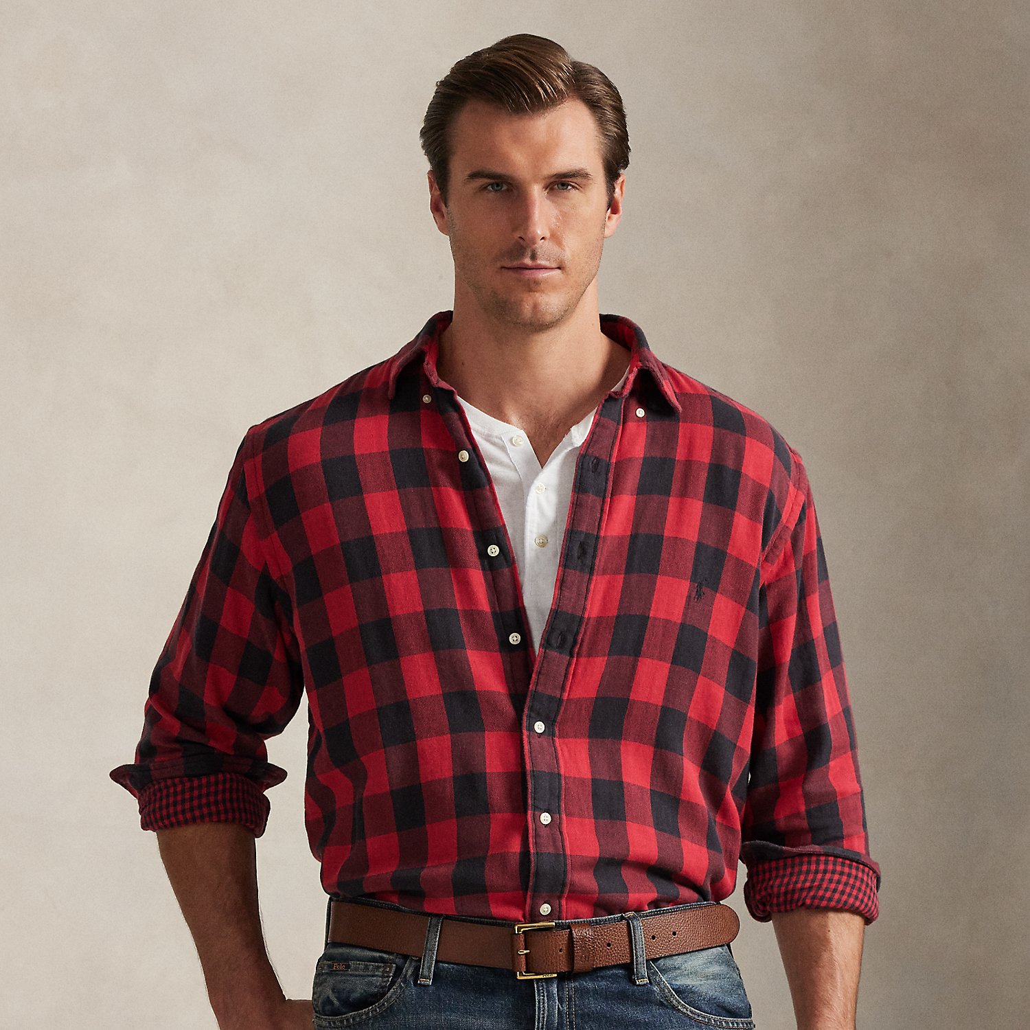 Große Größen - Beidseitiges Hemd mit Karomuster von Big & Tall