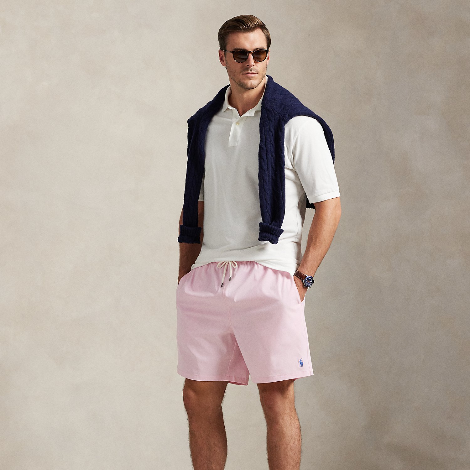 Große Größen - Classic-Fit Stretch-Badeshorts Traveler von Big & Tall