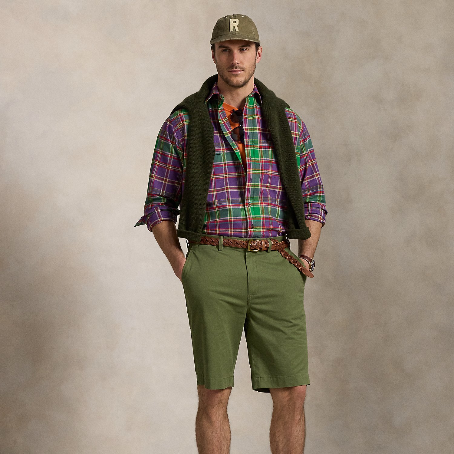 Große Größen - Classic-Fit Stretch-Chinoshorts von Big & Tall