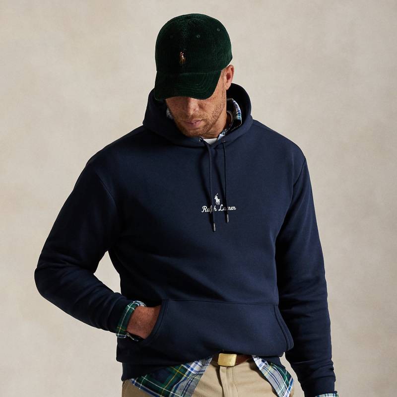 Große Größen - Doppellagiger Kapuzenpullover mit Logo von Big & Tall