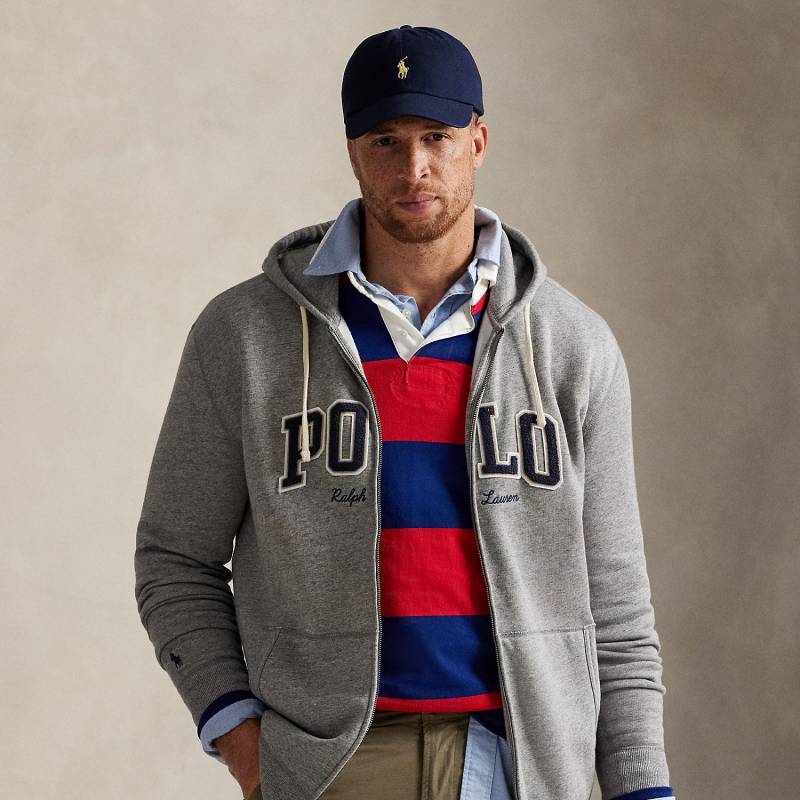 Große Größen - Fleece-Kapuzenjacke mit Logo Große Größen - Fleece-Kapuzenjacke mit Logo von Big & Tall