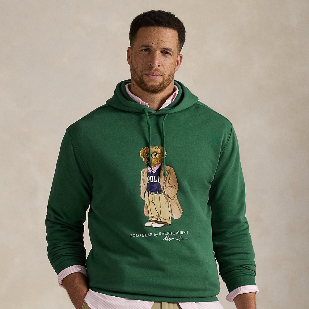 Große Größen - Fleece-Kapuzenpullover mit Polo Bear von Big & Tall