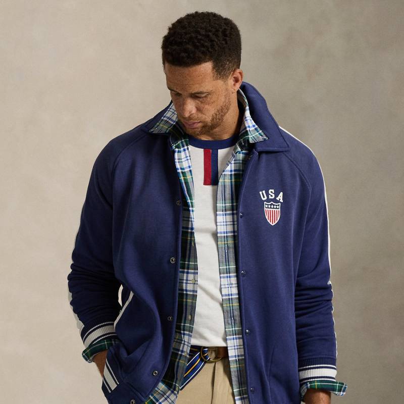 Große Größen - Fleecejacke mit Grafik von Big & Tall