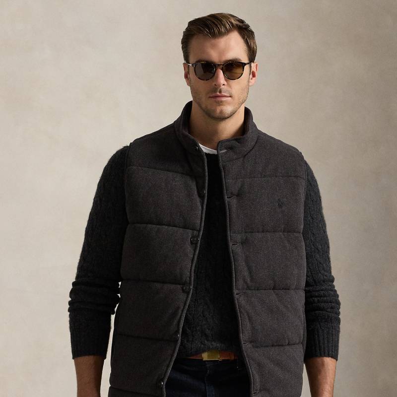 Große Größen - Gerippte Weste mit Fischgratmuster von Big & Tall