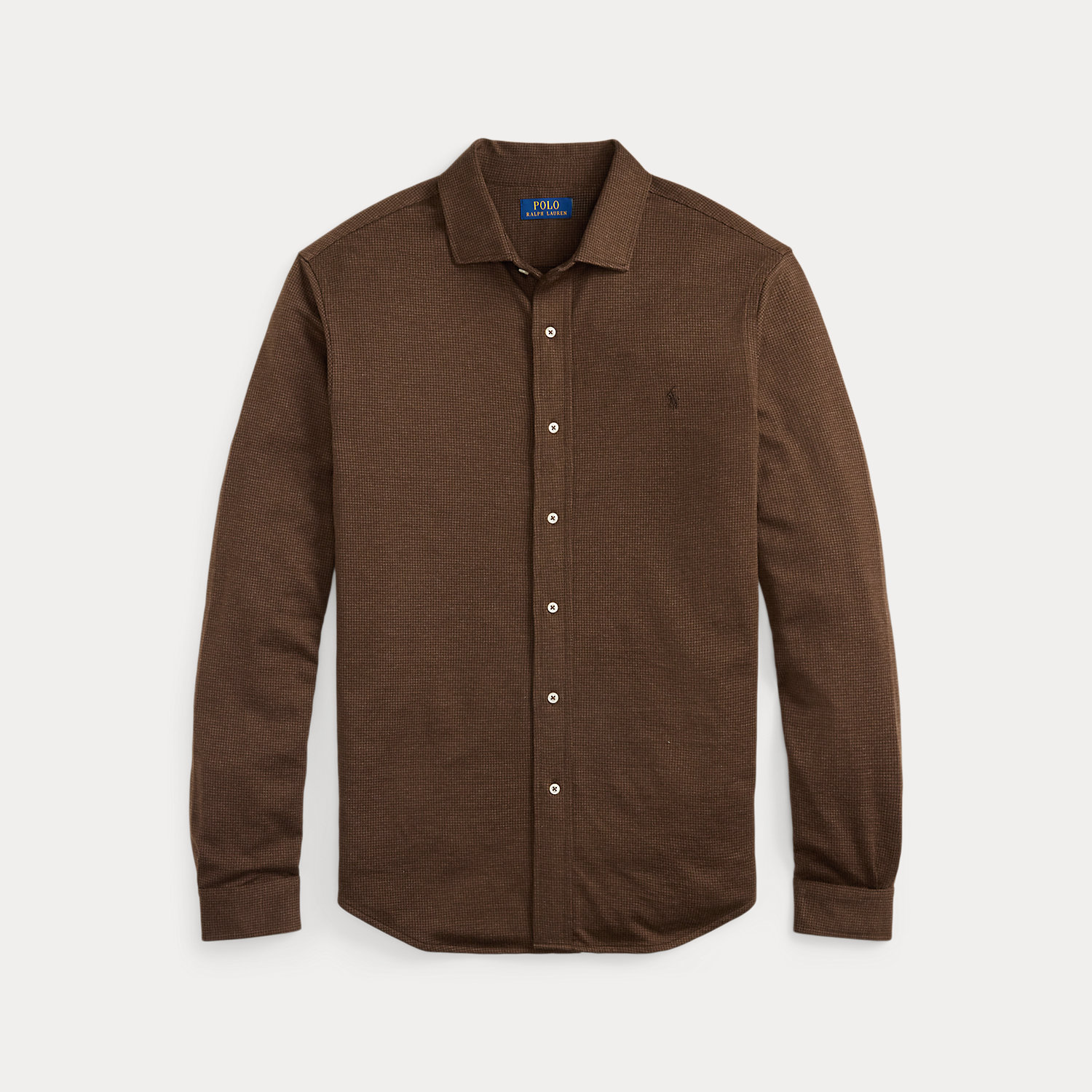 Große Größen - Hahnentritt-Jerseyhemd mit Kragen von Big & Tall