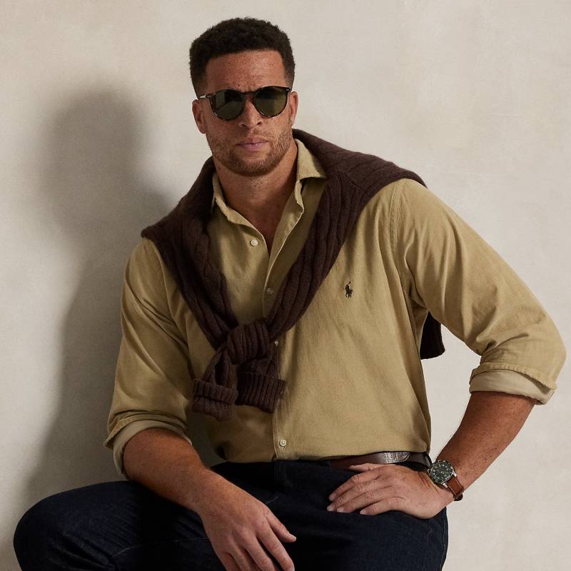 Große Größen - Hemd aus fein geripptem Kordsamt von Big & Tall