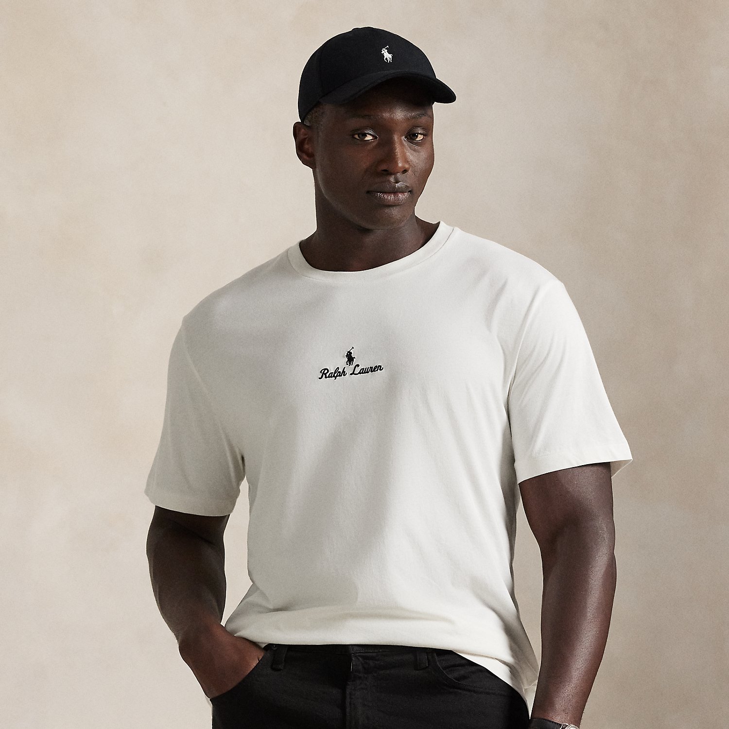 Große Größen - Jersey-T-Shirt mit Logo von Big & Tall