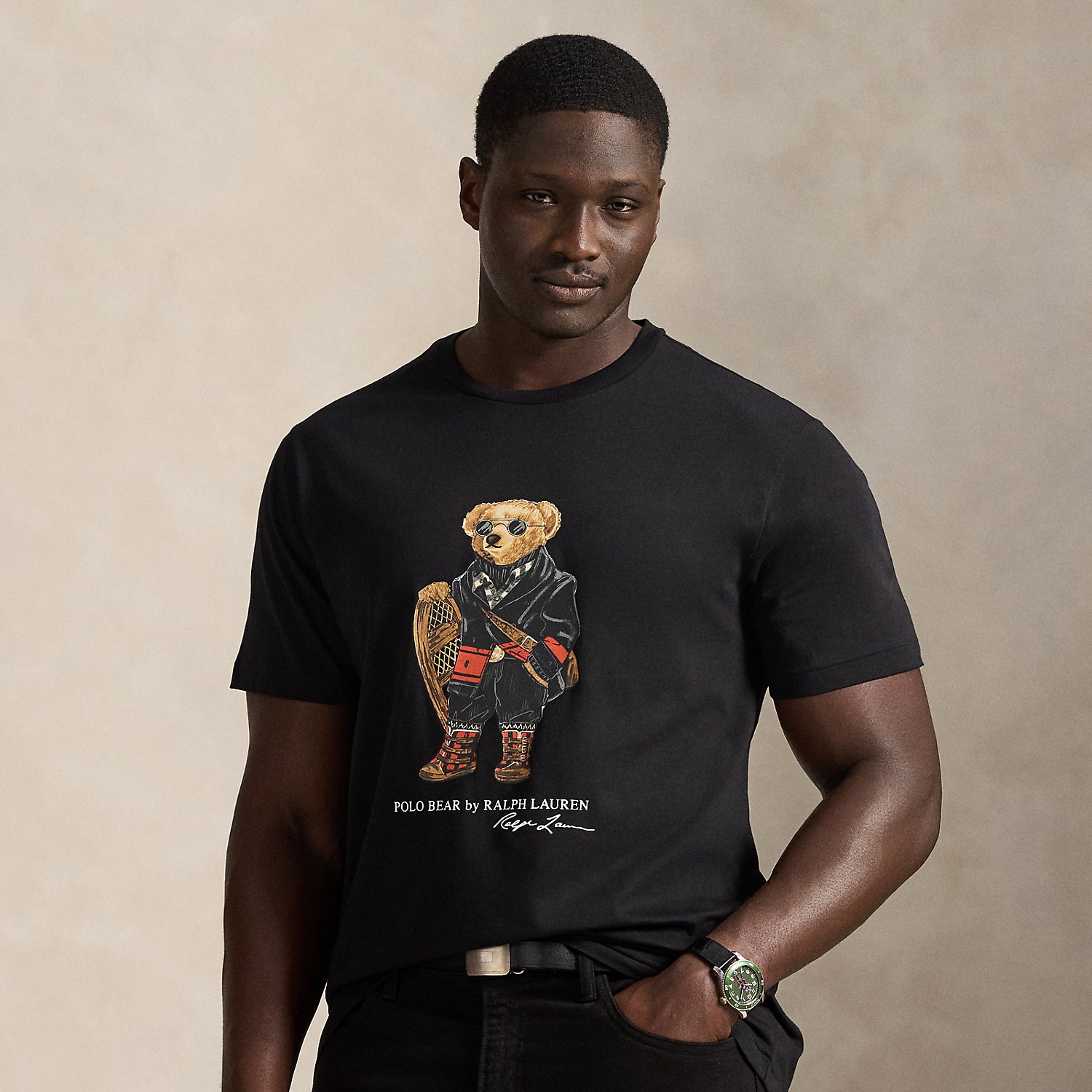 Große Größen - Jersey-T-Shirt mit Polo Bear von Big & Tall