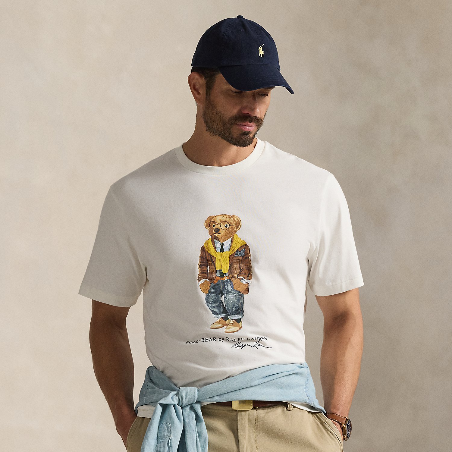 Große Größen - Jersey-T-Shirt mit Polo Bear von Big & Tall