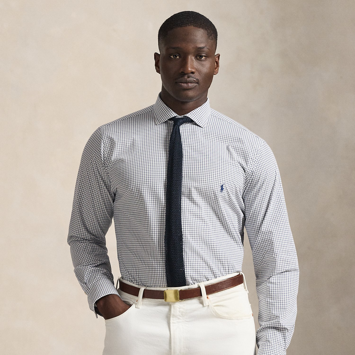 Große Größen - Karohemd aus Stretchpopeline von Big & Tall