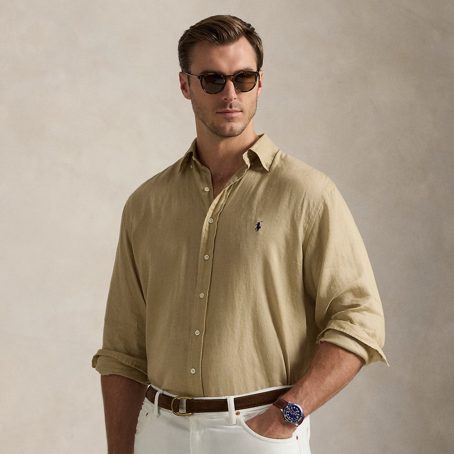 Große Größen - Leinenhemd von Big & Tall