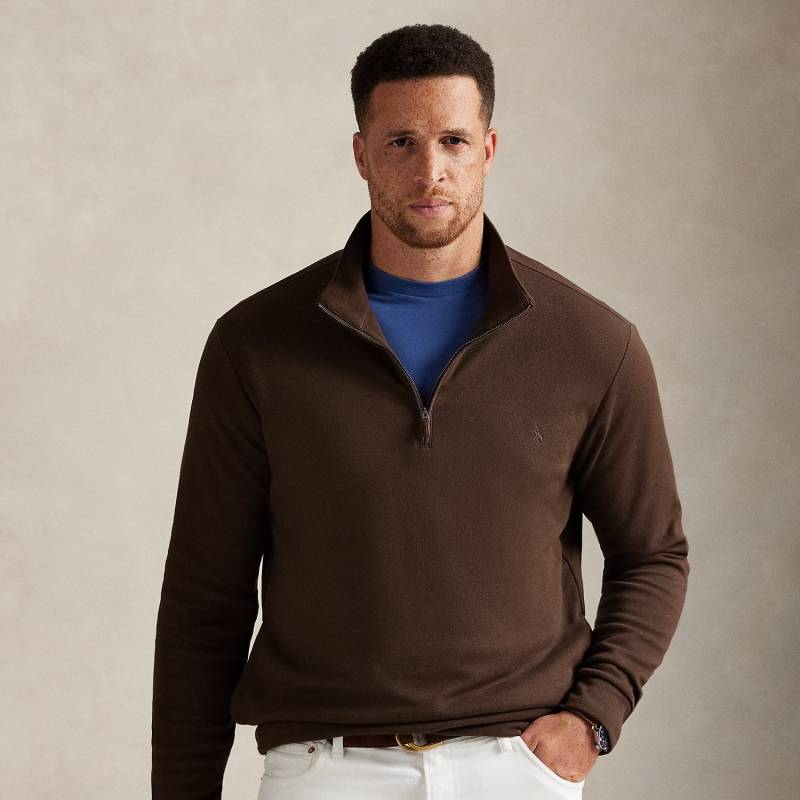 Große Größen - Piqué-Pullover mit Viertelreißverschluss Große Größen - Piqué-Pullover mit Viertelreißverschluss von Big & Tall