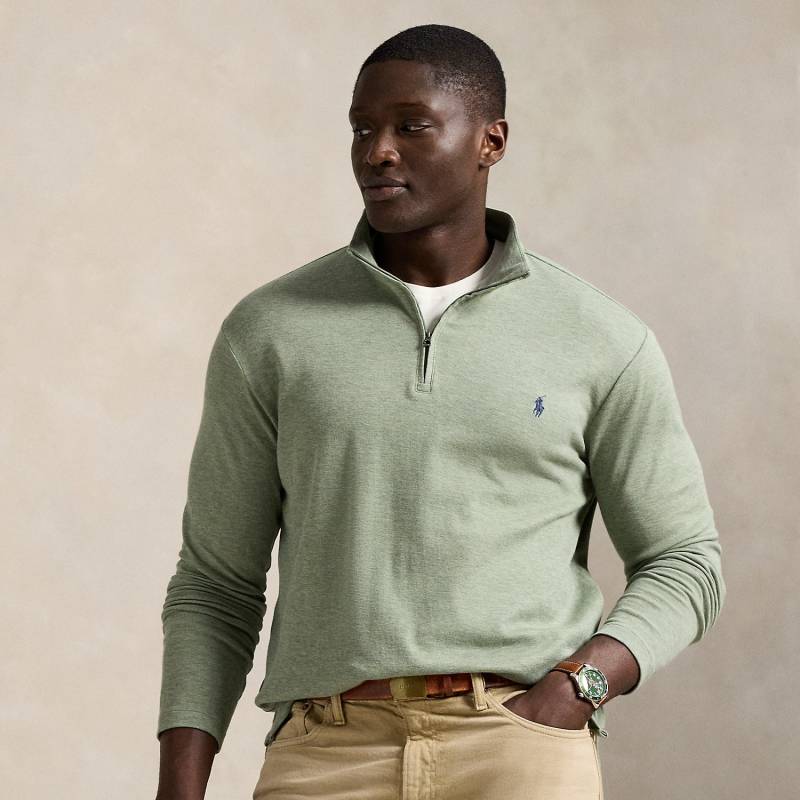 Große Größen - Pullover mit Viertelreißverschluss von Big & Tall