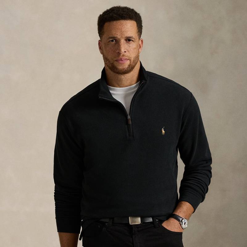 Große Größen - Rippenpullover mit Viertelreißverschluss Große Größen - Rippenpullover mit Viertelreißverschluss von Big & Tall