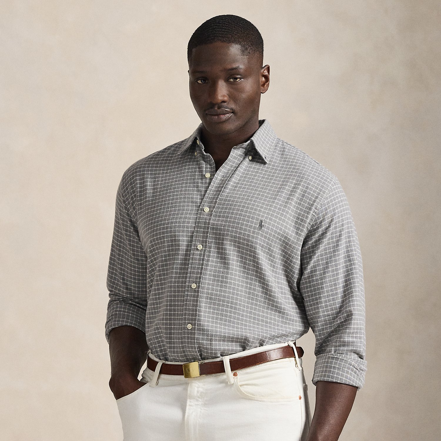 Große Größen - Sportshirt aus Twill von Big & Tall