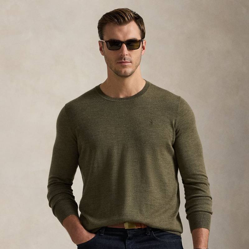 Große Größen - Waschbarer Rundhalspullover aus Wolle von Big & Tall