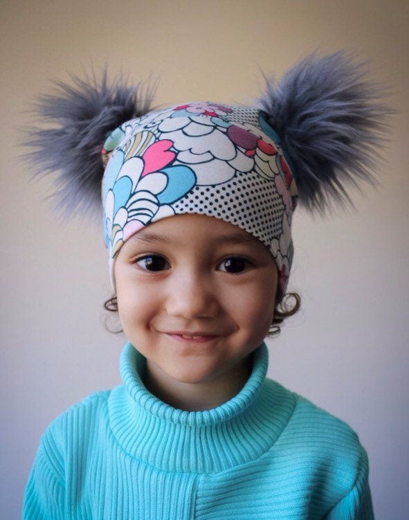 Mütze Pom Pop Frühling von BigBowBow