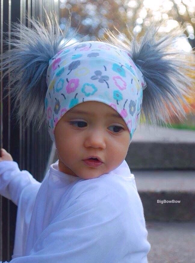 Spielknall Mütze Pom Aus Fell von BigBowBow