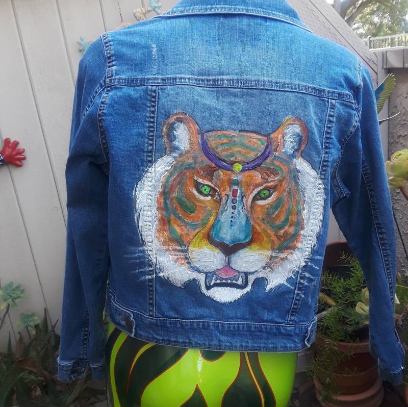 Große Katze Jeansjacke Große Katze Jeansjacke von BigCatDenim