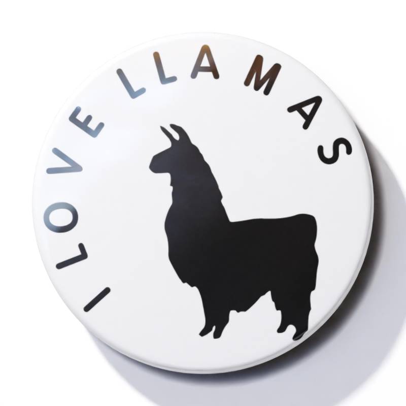 I Love Llamas - Anstecker I Love Llamas - Anstecker von BigCheeseBadges