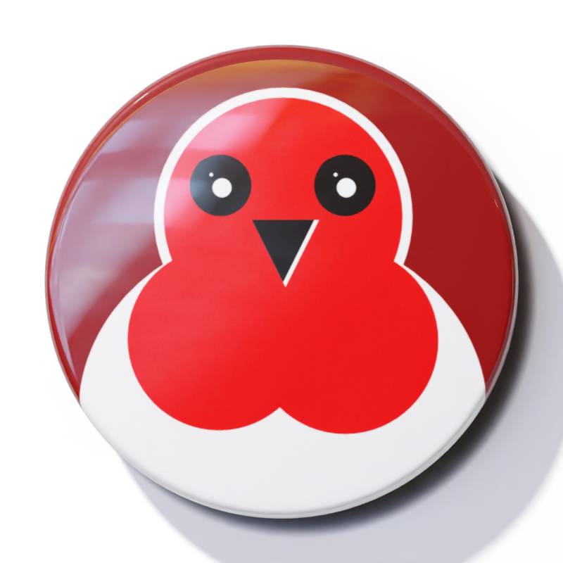 Weihnachten - Rotkehlchen Anstecker Weihnachten - Rotkehlchen Anstecker von BigCheeseBadges