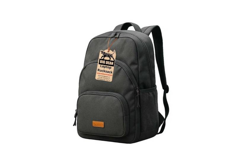 BigDean Laptoprucksack Rucksack bis 15,6 Zoll 45cm ca. 22L Handgepäck Rucksack Backpack (Packung, 1-tlg., Rucksack), Komfort, Schutz, Funktional, Reiserucksack von BigDean